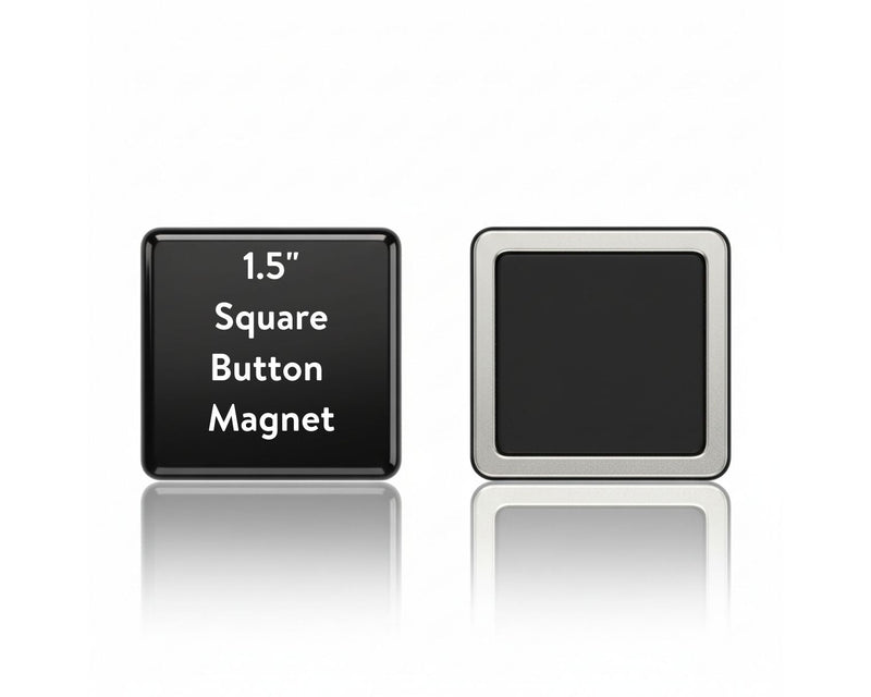 Custom Square & Rectangle Button Magnets