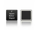 2" Square Button Magnet