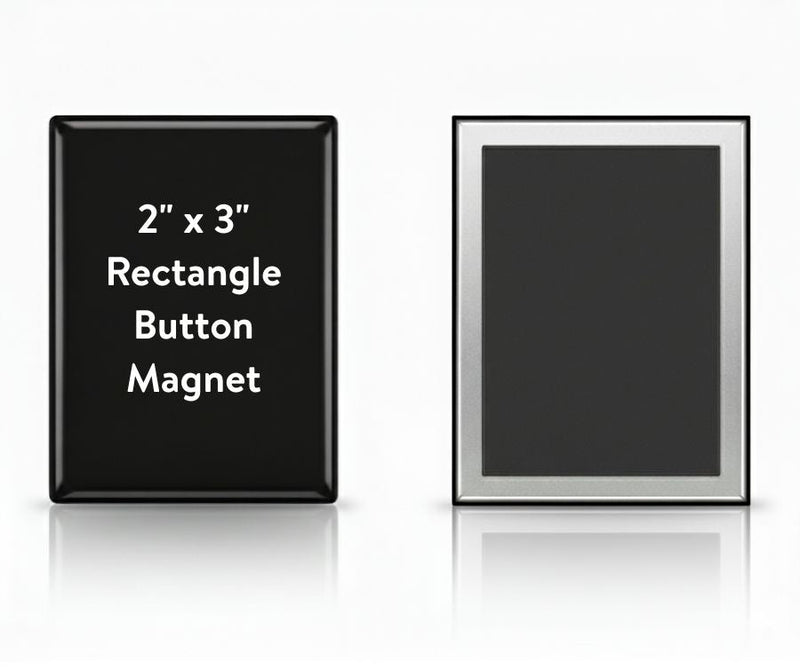 Custom Square & Rectangle Button Magnets