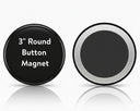 3" Round Button Magnet