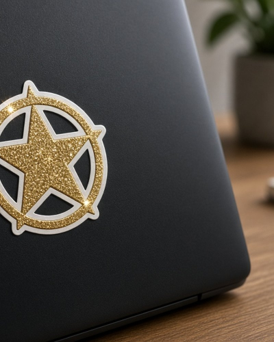 Custom Glitter Die-Cut Stickers