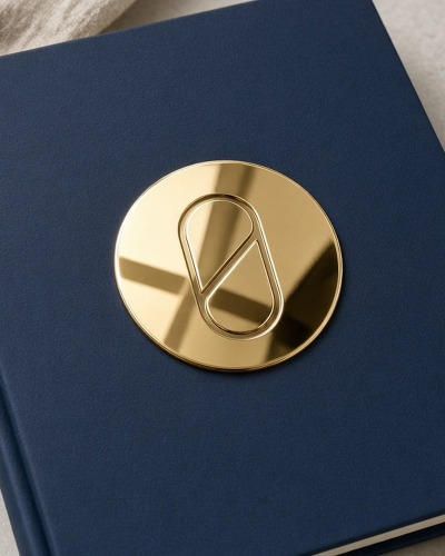Custom Gold Chrome Die-Cut Stickers