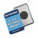 2 x 3 inch custom rectangle button magnet