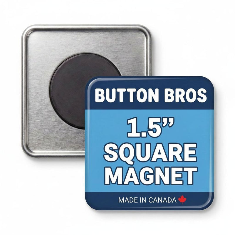 Custom Square & Rectangle Button Magnets