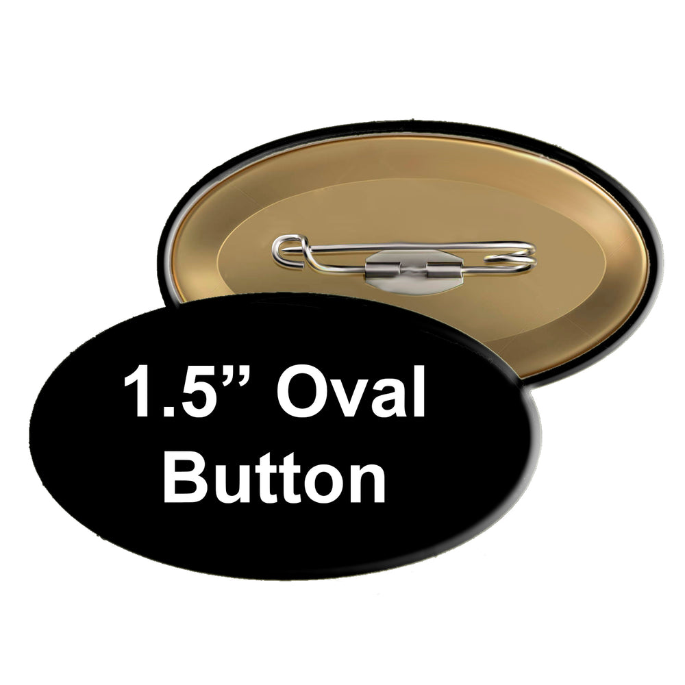 1.5" x 2.25" Oval Buttons