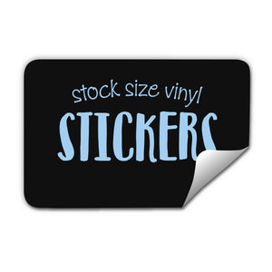 Custom Sized Vinyl Stickers in Canada